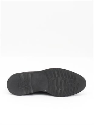 Fosco 2804 Siyah Süet Hakiki Deri Eva Taban Erkek Ayakkabı