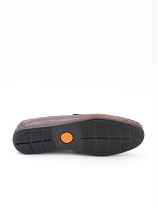 Fosco 2920 Taba Hakiki Deri Makosen Erkek Ayakkabı