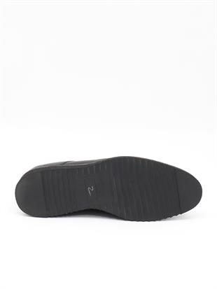 Fosco 2928 Siyah Hakiki Deri Eva Taban Erkek Ayakkabı