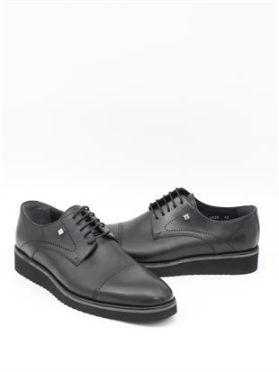 Fosco 2928 Siyah Hakiki Deri Eva Taban Erkek Ayakkabı