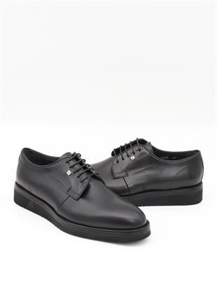 Fosco 2980 Siyah Hakiki Deri Eva Taban Erkek Ayakkabı