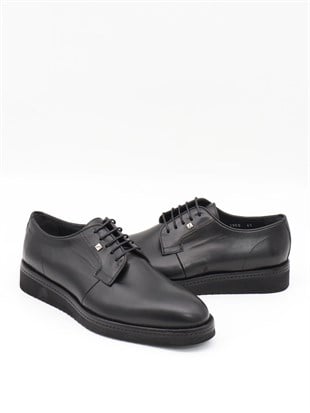 Fosco 2980 Siyah Hakiki Deri Eva Taban Erkek Ayakkabı