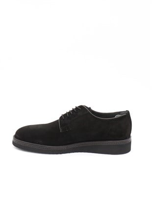 Fosco 2980 Siyah Süet Hakiki Deri Eva Taban Erkek Ayakkabı