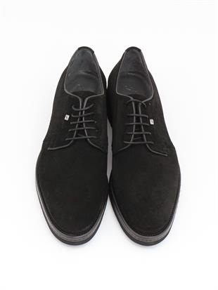 Fosco 2980 Siyah Süet Hakiki Deri Eva Taban Erkek Ayakkabı