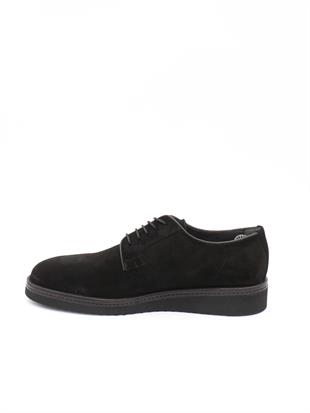 Fosco 2980 Siyah Süet Hakiki Deri Eva Taban Erkek Ayakkabı