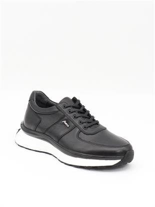 Fosco 2982 Siyah Hakiki Deri Eva Taban Erkek Sneakers