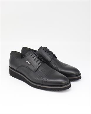 Fosco 7042 Siyah Hakiki Deri Günlük Erkek Ayakkabı