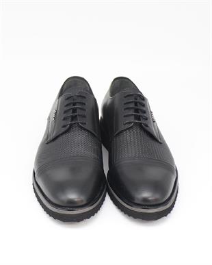 Fosco 7042 Siyah Hakiki Deri Günlük Erkek Ayakkabı