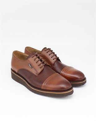 Fosco 7042 Taba Hakiki Deri Günlük Erkek Ayakkabı