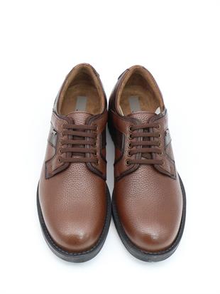 Fosco 7576 Taba Hakiki Deri Kauçuk Taban Erkek Ayakkabı