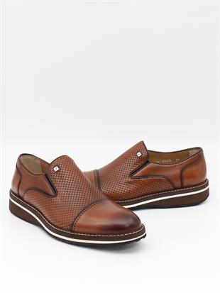 Fosco 9525 Taba Hakiki Deri Eva Taban Erkek Ayakkabı