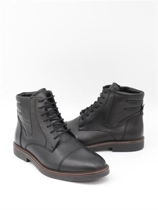 Freefoot 23213 Siyah Fermuarlı Kauçuk Taban erkek Bot