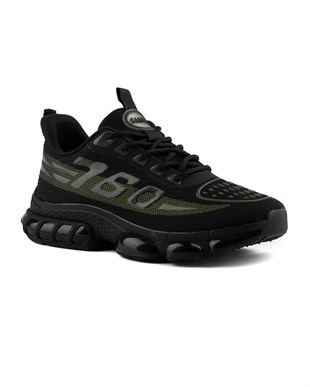 Gamelu Reverse Siyah Sarı Fashion Taban Erkek Sneakers