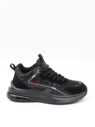 Gamelu Went Siyah Fashion Air Taban Erkek Sneakers