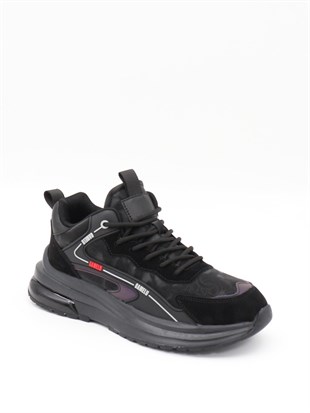 Gamelu Went Siyah Fashion Air Taban Erkek Sneakers
