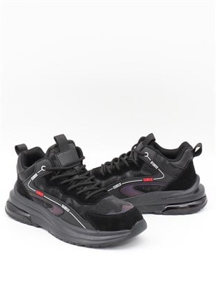 Gamelu Went Siyah Fashion Air Taban Erkek Sneakers