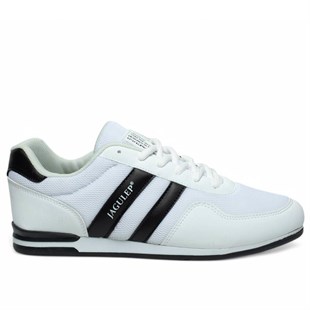 Jagulep 2202 Beyaz Siyah Anorak Erkek Spor