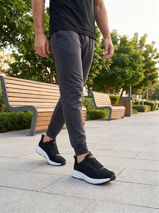 Lescon Meru 2 Flex Siyah Erkek Spor Ayakkabı