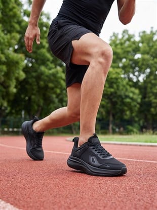 Lescon Zoom 4 Air Mesh Siyah Erkek Spor Ayakkabı