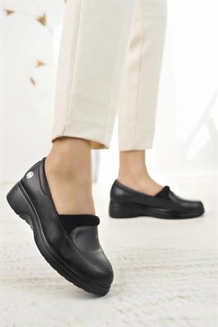 Mammamia D24KA 310 Siyah Hakiki Deri Kadın Ayakkabı