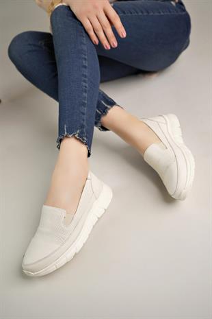 Mammamia D24YA 3620 Kemik Hakiki Deri Anatomik Kadın Ayakkabı