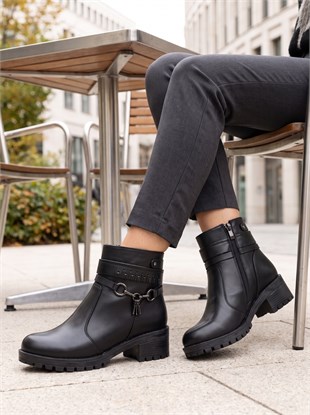 Nesil Shoes Marr 829 Hakiki Deri içi Kürklü Kadın Bot
