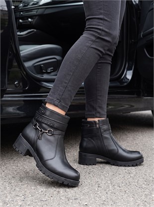 Nesil Shoes Marr 829 Hakiki Deri içi Kürklü Kadın Bot