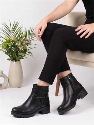Nesil Shoes Marr 829 Hakiki Deri içi Kürklü Kadın Bot
