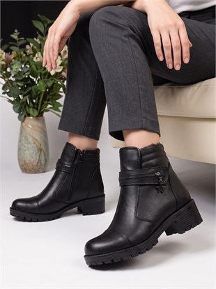 Nesil Shoes Marr 836 Hakiki Deri içi Kürklü Kadın Bot