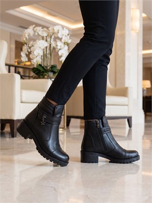 Nesil Shoes Marr 836 Hakiki Deri içi Kürklü Kadın Bot