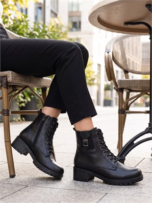 Nesil Shoes Marr 851 Hakiki Deri içi Kürklü Kadın Bot