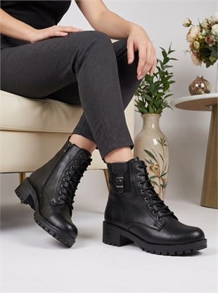 Nesil Shoes Marr 851 Hakiki Deri içi Kürklü Kadın Bot