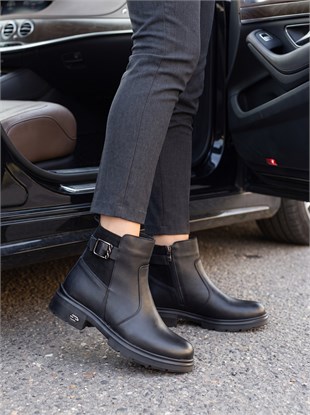 Nesil Shoes Marr 860 Hakiki Deri içi Kürklü Kadın Bot