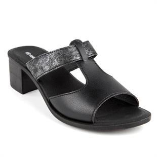 Muya Ceria 31010 Siyah Topuklu Anatomik Kadın Terlik