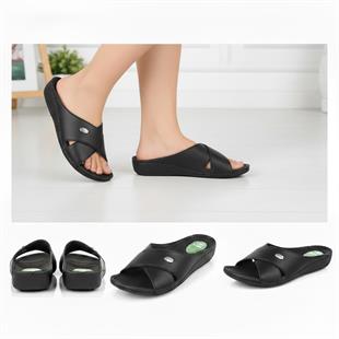 Muya Cyrus 31124 Siyah Topuk Dikeni Destekli Kadın Terlik