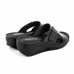 Muya Duro 34218 Siyah Dolgu Topuklu Anatomik Kadın Terlik