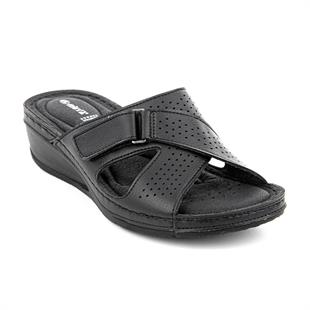 Muya Duro 34218 Siyah Dolgu Topuklu Anatomik Kadın Terlik