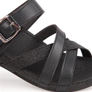 Muya Gizeh 31119 Siyah Tam Anatomik Kadın Terlik