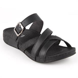 Muya Gizeh 31119 Siyah Tam Anatomik Kadın Terlik