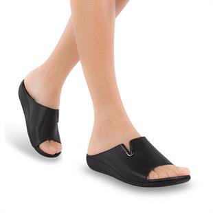 Muya Mena 32219 Siyah Topuk Dikeni Destekli Kadın Terlik