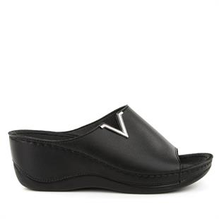 Muya Perla 31148 Siyah Tam Anatomik Dolgu Kadın Terlik