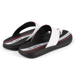 Muya Rada 31306 Beyaz Tam Anatomik Parmak Arası Erkek Terlik