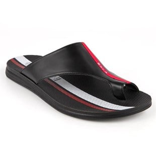 Muya Rada 31306 Siyah Tam Anatomik Parmak Arası Erkek Terlik