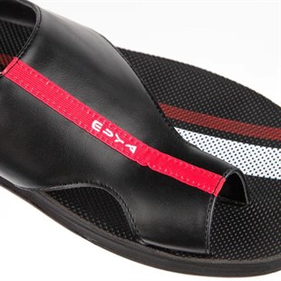 Muya Rada 31306 Siyah Tam Anatomik Parmak Arası Erkek Terlik