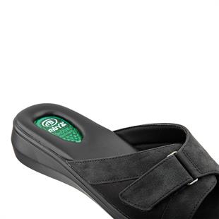 Muya Valdes 32201 Siyah Topuk Dikeni Destekli Kadın Terlik