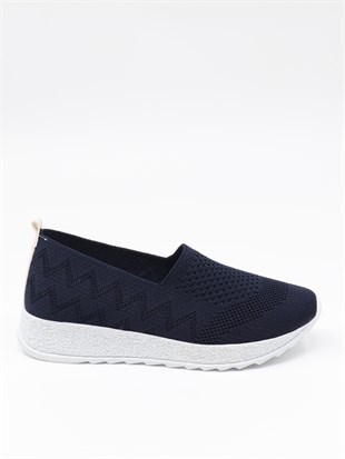 Nesil shoes Aky 055 Lacivert Triko Yazlık Kadın Ayakkabı