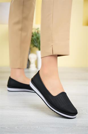 Nesil Shoes Ayzen 130 Siyah Anatomik Kadın Ayakkabı