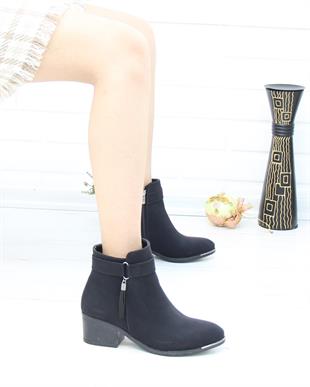 Nesil Shoes Bln 5200 Siyah Zümrüt Günlük Kışlık Kadın Bot