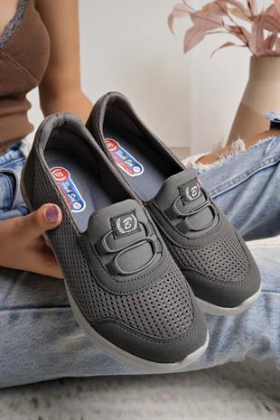 Nesil Shoes Bsea 575 Füme Memory Foam Kadın Yürüyüş Ayakkabısı