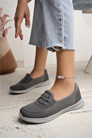 Nesil Shoes Bsea 575 Füme Memory Foam Kadın Yürüyüş Ayakkabısı